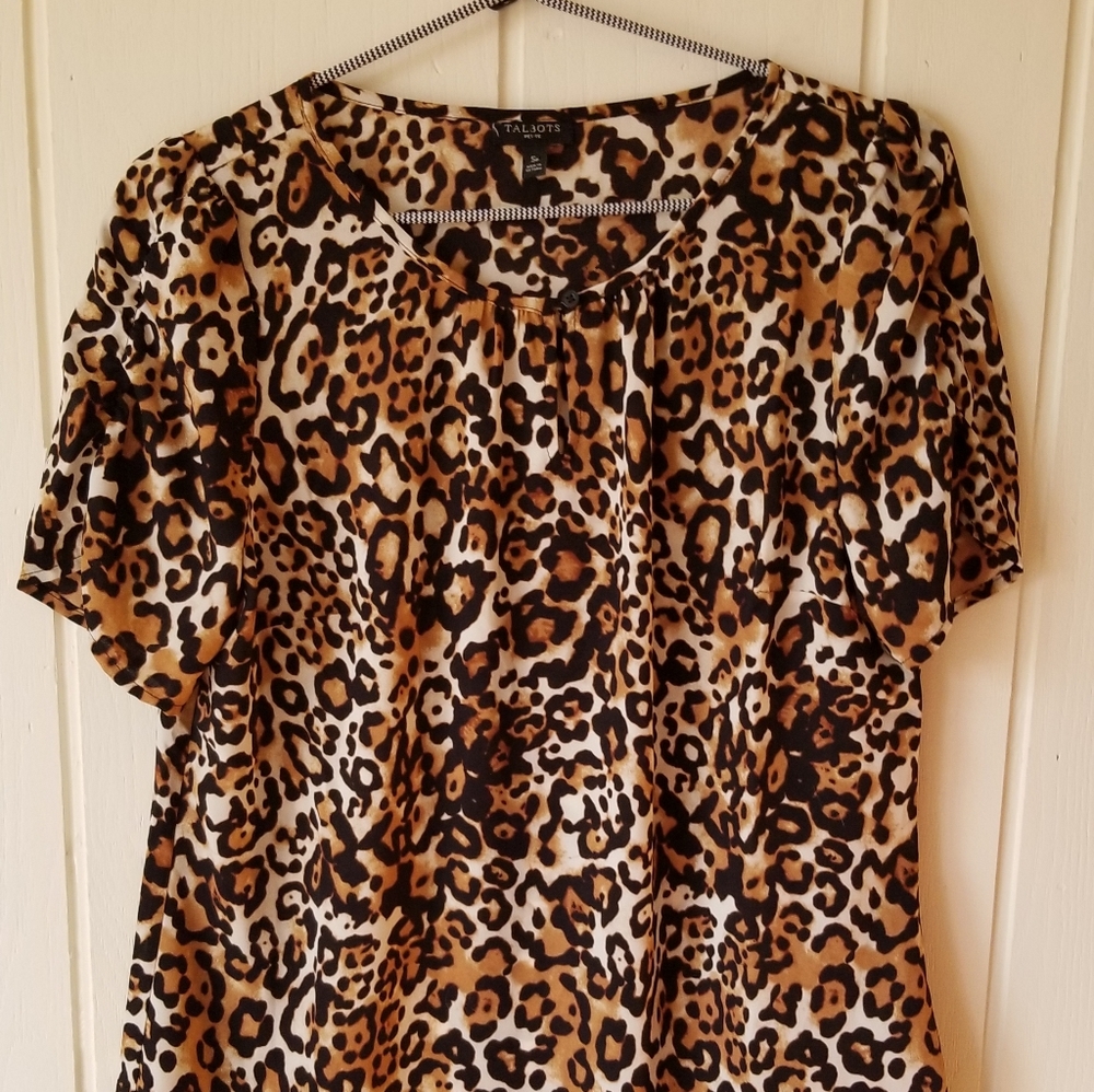 Animal print blouse